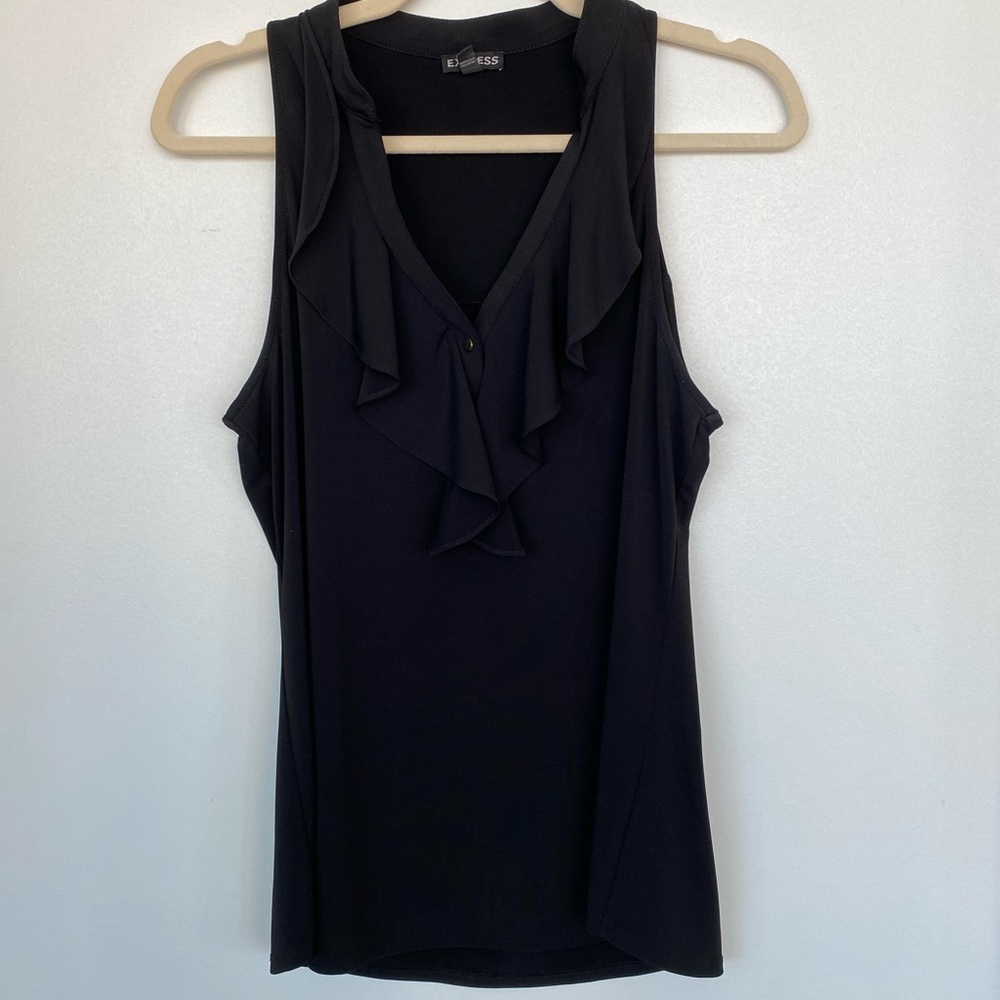 Express Black Sleeveless Blouse